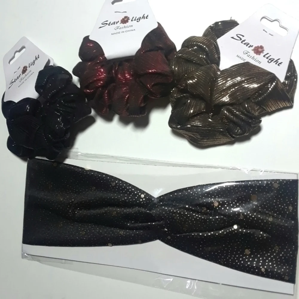 Metallic Hair Accessories Bundle